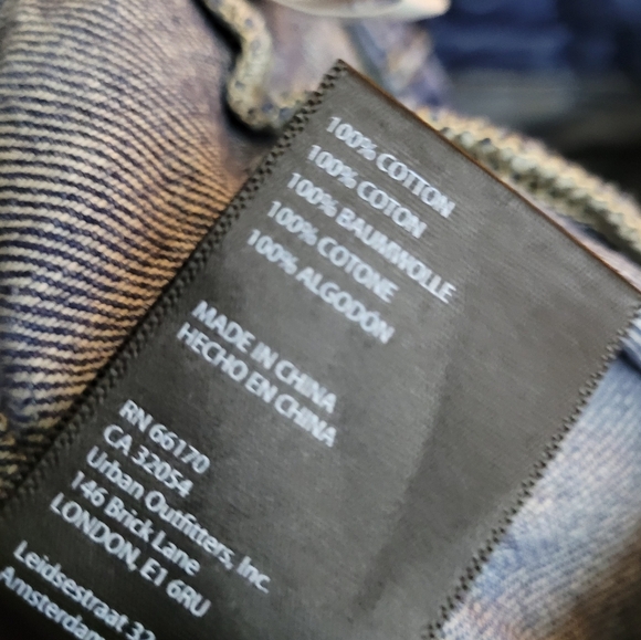 BDG High Rise Baggy Cargo Jeans High Rise Urban Outfitters Size 27 - Picture 8 of 9